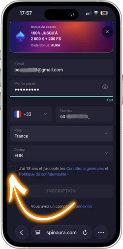 Acceptation conditions de la plateforme