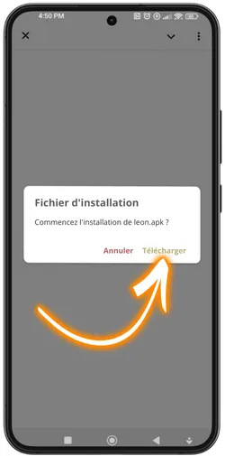 Installation fichier APK Android