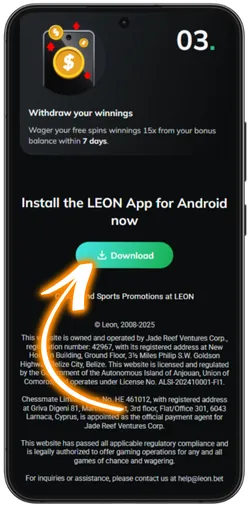 Téléchargement APK Leon Casino Android